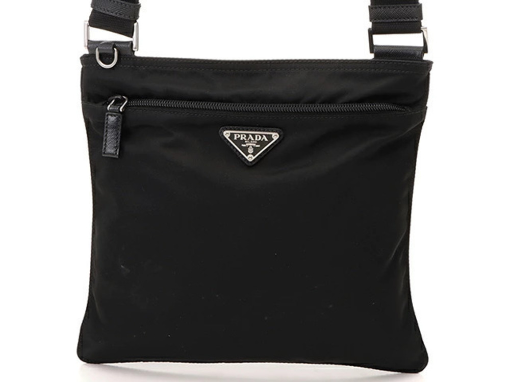 Prada Tessuto Shoulder Bag Black